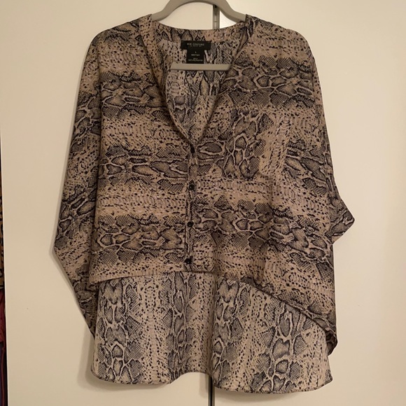 Snake print top | MM Couture button up top | crop top - Picture 1 of 2